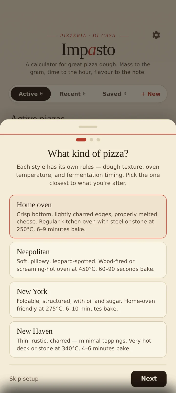 Style picker: Home oven, Neapolitan, New York, New Haven